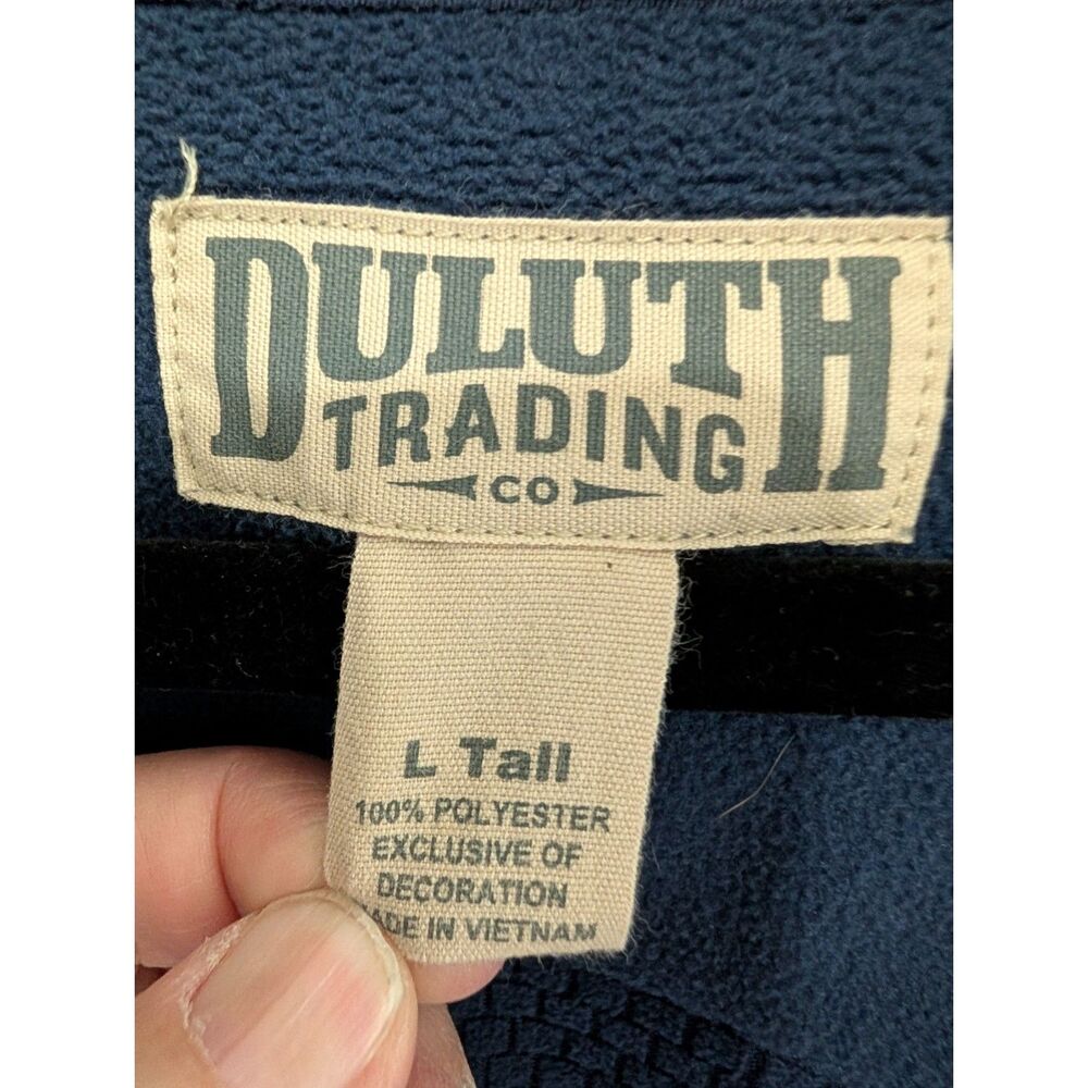 Duluth Trading Co Mens Large Tall Shoremans Fleece Gridlock Jacket Heavy Utility - Picture 8 of 14